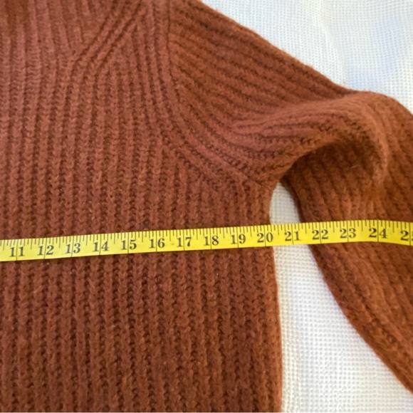 Madewell Rust Mock Turtle Knit Sweater size small - Picture 6 of 8